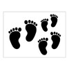 Baby Footprints Stencil 3 Sizes Feet Foot Prints Infant Shower