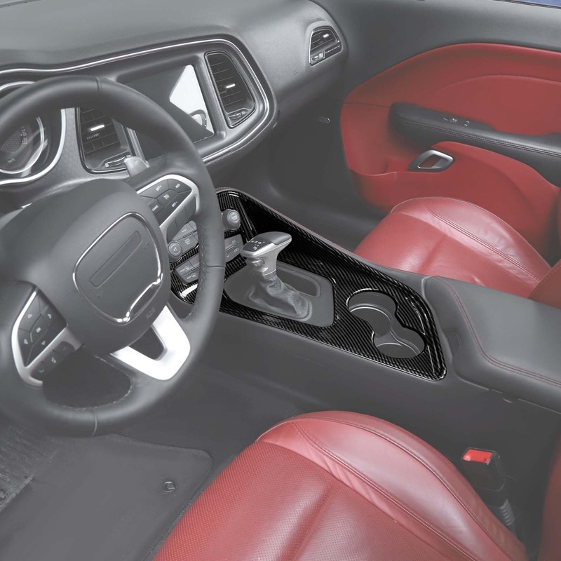 RT-TCZ for Challenger Carbon Fiber Center Console Gear Shift Panel