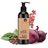 Black Caffeine Shampoo, Castor Oil and Red Onion Extract, Anti-Hair-Loss,