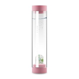 VitaJuwel VitaJuwel Sana FLOW blossom rose | Karaffe aus Glas mit Edelsteinen (Aquamarin, Aventurin, Mondstein & Bergkristall) - fr Gelassenheit, Kreativit?t & Dynamik