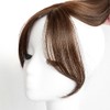 XFSRG Clip-In Ponytail Real Hair Clip-In Bangs with Temples Top