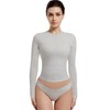Abonlen Long Sleeve Shirts for Women Crewneck Basic Tees T