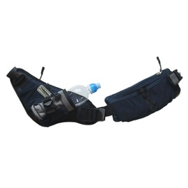 YURENIKUI Pro Pro Running Bottle Pouch (Navy x Gray), Navy × gray