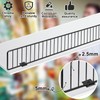 1 Pcs Retail Gondola Shelf Front Wire Fence Guard, Black,