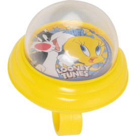 Warner Bros Squeezy Bicycle Bell Boy Child Looney Tunes Tweety Sylvester Blue Yellow Fun