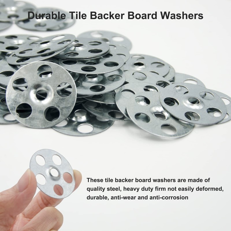 ESINO 120 Pieces Tile Backer Board Washers, Easy Fix Washers,