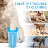Comotech Dog Paw Cleaner with Bath Brush & Absorbent Towels