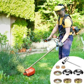 Garden Machine, Lawn Mower, Stihl Blade Adapter Kit, 9 Pieces, Gear Strimmer Parts, Universal Metal Brush Cutter, Accessories for Stihl String Trimmer, Brush Cutter