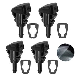 4PCS Windshield Washer Nozzles Wiper, Car Front Windshield Washer Nozzles, Front Windshield Washer Nozzles Compatible, Washer Jets for Kia Sportage Hyundai I30 I20 Tucson Kia Venga Kia Soul 2008‑2011