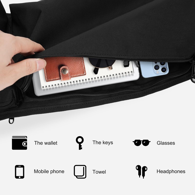 Adjustable Golf Cart Overhead Storage Bag, No Drilling Golf Cart