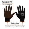Truper GU-441, Guantes de poliéster con puntos de PVC en