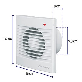 Volteck EXA-4B, Extractor de aire 4"