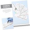 COLLBATH 1 Set of Eyebrow Stencil Paper Eyebrow Stencil Eyebrow