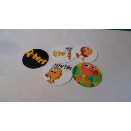Unbranded Pre Cut One Inch Bottle Cap Images Qbert Q bert Video Game Free Shipping - photo, 40 images