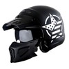 1Storm Motorcycle Full Face Helmet Open Face Helmet with Smoked