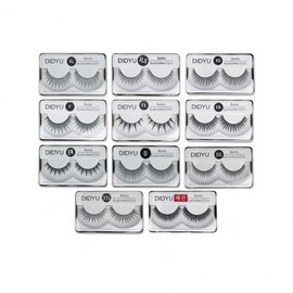 Diju Mellow Eyelashes, 1 Pair, 11 Types Selectable D 09-DG Eyelashes (1 Pair) 4ea