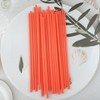 YAOSHENG200PCS 10.2 Inches Disposable Decorative Red Plastic Straws for Birthday
