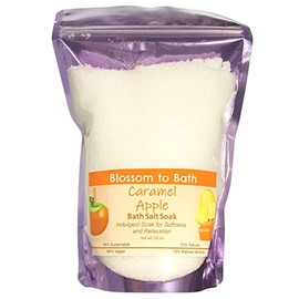 Caramel Apple Bath Salt Soak (16 Ounce) - Phthalate Free Fragrance - is A Versatile Soaking Aid with a Sweet Fruity Scent