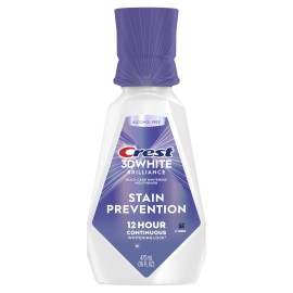 Crest 3D White Brilliance Mouthwash 16 Fl Oz Fast Acting Teeth Whitening Formula