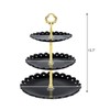 Set of 3 Pieces 3 Tier Dessert Stand Fruit Plate