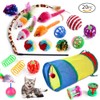 Mumoo Bear 20 Pcs Cat Toys for Indoor Kitten, Collapsible