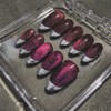 uxcell 20 Pcs Press on Nail Storage Box with Adhesive