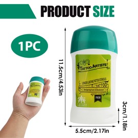 Professional Tattoo Transfer Gel Cream - Safe, Non-Irritating Tattoo Stencil Application Gel for Body Art, Makeup, and Temporary Tattoos - Compatible with All Skin Types and Transfer Paper - 150ml