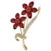 GFM® Forget Me Not Floral Brooch – Crystal & Rhinestone