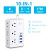 Surge Protector Power Strip- 6 Outlets 4 USB Charging Ports(1