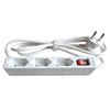 as - Schwabe 3-Way Power Strip White with Switch 230