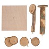 Wooden Hamster Platform Toy Hamster Playground Stand Rotating Ladder for