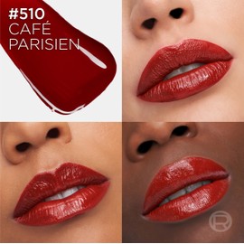 L'Oreal Paris Infallible Lacque Resistance Liquid Lipstick, 16HR Long Lasting Lip Makeup with Lacquer-Like Shine and Zero Transfer, 510, Cafe Parisien