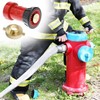 QWORK 1-1/2" NST/NH Fire Hose Nozzle & Brass Fire Hydrant