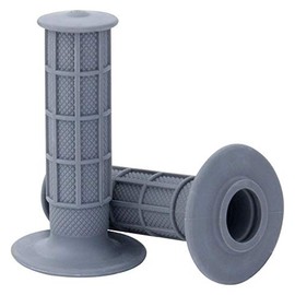 Motocross Grips Handlebar Grips MX Off Road Enduro Pair Of Grips For 22.2mm (7/8") Bars - 22mm Left 25mm Right (Grey)