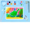 Silicone Painting Mat,20"X16"Large Silicone Art mat, Art Mat with Cup,