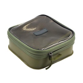 TopHomer Small EVA Fishing Tackle Bag Fishing Gear Storage Bag with Zipper for Tackle Organization - Square, 16.5 x 16.5 cm