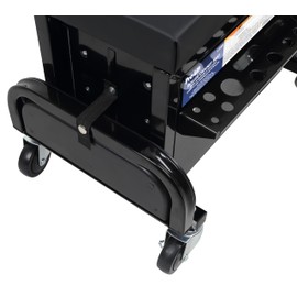 Pro-Lift Mechanic Roller Seat with Tool Box - 3-Drawer Rolling Tool Chest Stool with Padded Seat Cushion for Garage Creeper – 400 Lbs Capacity