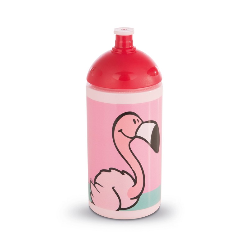 Nici 41879 19.5 cm Flamingo Party Summer Drinking Bottle 0.4