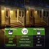 CLAONER Solar Lights Outdoor, [128 LED/6 Packs] Solar Motion Sensor
