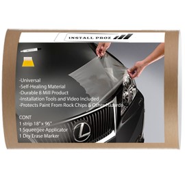 Self Healing Universal Clear Paint Protection Bra Hood and Fender Kit (18" x 96")