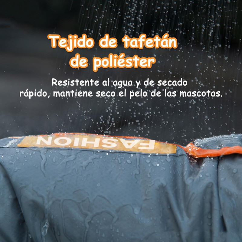 VIRIDIANA Impermeable para Perro con Capucha EVA, Impermeable para Perros