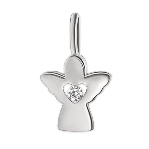 Clever Jewellery Silver Pendant "' Little Angel, Symmetrical Shape with
