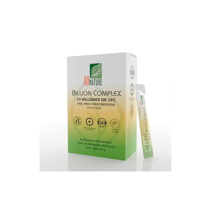 All Nature Billion Complex, Probióticos 10 Billones, Pre, Pro y