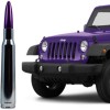 VMS RACING Chrome with Purple Tip Bullet Antenna for Jeep