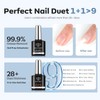 modelones Gel Nail Kit, Upgrade 15Sizes Gel Nail Tips Short