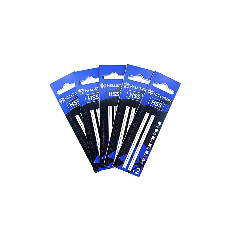 HSS Planer Blades for Jellas without Plastic, 82 mm (5