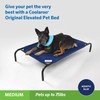 Coolaroo The Original Cooling Elevated Pet Bed, Medium, Aquatic Blue