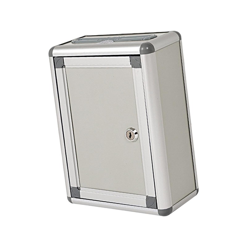 yuksok Small Suggestion Box with Lock Organizer Letter Box Multipurpose