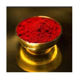 Pure Kumkum Red Powder for Religious Rituals, Traditional Indian Pooja, 1 Ounce Jar
