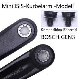 Prowheel Ebike Mini ISIS Crank Arm 165 mm/170 mm/175 mm Electric Bicycle Crank Arm for Mini ISIS Mid Drive Motor, Bosch GEN3